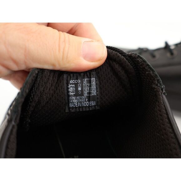 Ecco Soft Classic M Sneakers Mens Size 45 EU 11 - 11.5 US Black Leather Shoes - Picture 11 of 12